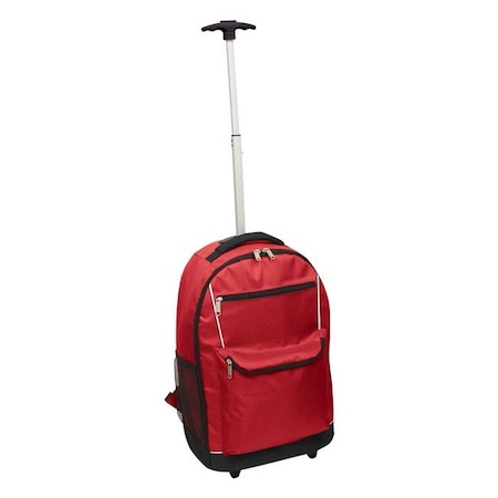 Preferred Nation Preferred Nation P6332.RED Monopod Rolling Backpack; Red P6332.RED